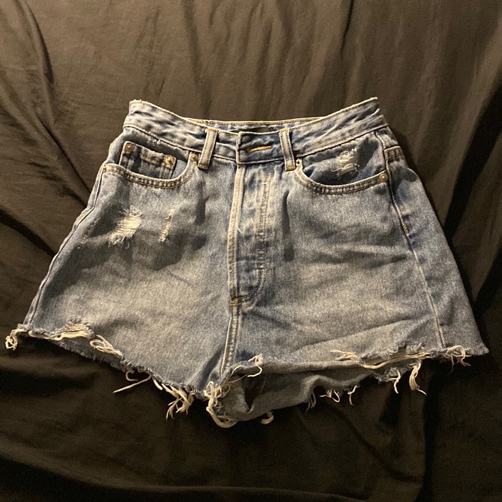 glassons jean shorts with rips